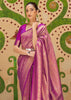 Wedding Edit: Royal Golden Purple Kanjivaram Silk Saree