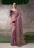 “Exclusive Offer” : Purple Banarasi Designer Saree With Embroidered Blouse