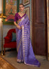 Lavender Purple Woven Banarasi Soft Silk Saree