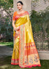 Cyber Yellow Woven Kanjivaram Silk Saree