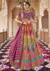 Multicolor Banarasi Silk Embroidered Lehenga