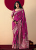 Orchid Purple Woven Banarasi Silk Saree