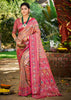 Magenta Pink Dual Tone Woven Banarasi Silk Saree