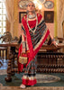 Jet Black Printed Patola Silk Saree