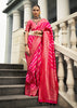 Bridal Pink Woven Banarasi Silk Saree