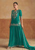 Deep Peacock Blue Designer Lehenga Set