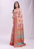 Off White Woven Linen Cotton Saree