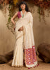 Snow White Woven Cotton Silk Saree