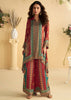 Burnt Red Ethnic Printed Co-ord Set