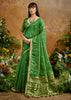 Sage Green Woven Banarasi Silk Saree