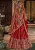 Bridal Red Heavy Embroidered Designer Lehenga