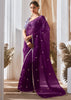 Pre Order:Rich Purple Designer Silk Saree