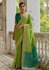 Pistachio Green Woven Patola Silk Saree