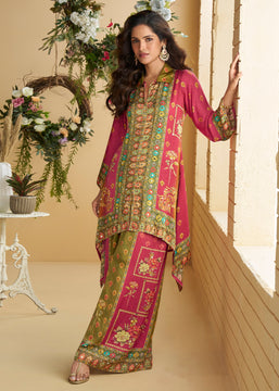 Paradise Pink Ethnic Printed Co-ord Set