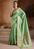 Summer Green Woven Banarasi Silk Saree