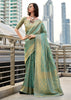 Spectra Green Woven Kanjivaram Silk Saree