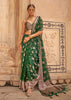 Classic Green Woven Banarasi Georgette Silk Saree