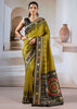 Palm Green Patola Silk Saree