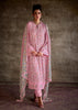 Baby Pink Embroidered Suit Set With Digital Print