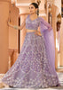 Lavender Embroidered Net Lehenga