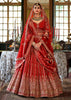 Bride Red Heavy Embroidered Designer Lehenga
