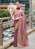 Festive Purple Woven Kanjivaram Silk Saree