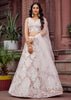 Pearl White Embroidered Net Lehenga