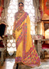 Maize Yellow Printed Kashmiri Jamewar Saree