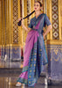 Mulberry Purple Woven Banarasi Silk Saree