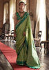 Pistachio Green Banarasi Tussar Silk Saree
