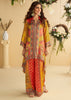 Yellow And Orange Ethnic Printed Co-ord Set
