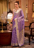 Veronica Purple Woven Banarasi Tissue Silk Saree