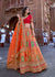 Beautiful saffron orange lehenga with heavy hand embroidery from Banaras (6048978239681)