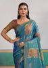 Horizon Blue Banarasi Silk Saree