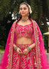 Hot Pink Heavy Embroidered Stitched Designer Lehenga