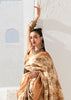 Sandstorm Brown Woven Banarasi Silk Saree With Digital Print