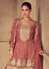 Desert Brown Embroidered Sharara Set