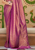 Wedding Edit: Royal Golden Purple Kanjivaram Silk Saree