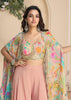 Pearl Peach Designer Indo Western Set