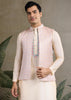 Off White Plain Kurta with Jacquard Jacket