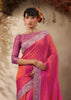 Fuchsia Pink Woven Kanjivaram Silk Saree