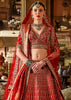 Red Heavy Embroidered Designer Lehenga
