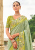 Saga Green Woven Banarasi Designer Silk Saree With Embroidered Blouse