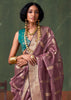 Antique Purple Woven Paithani Tissue Silk Saree