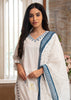 Ivory Azure Sprig Silk Suit Set (10702701428929)