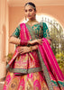 Royal Pink Banarasi Silk Embroidered Lehenga