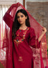 Rich Maroon Embroidered Silk Suit Set (10702870741185)