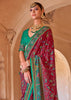 Earth Red Printed Kashmiri Jamewar Saree
