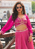 Hot Pink Designer Indo Western Set