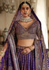 Purple Heavy Embroidered Designer Lehenga